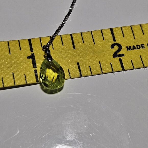 **Sale** Vintage Prime Art & Jewel Sterling Silver Dangling Yellow Green Faceted - Picture 8 of 15
